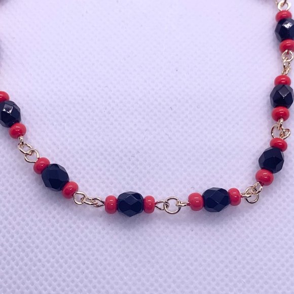 Azabache Anklet Bracelet, Gold Filled Jewelry, Good luck Jewelry - Picture 5 of 7